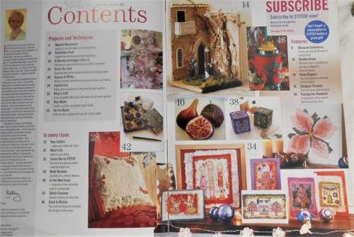 STITCH EMBROIDERY MAGAZINE INC PATTERNS - VOL 55 OCTOBER/NOVEMBER 2008 UK- 68 PAGE A4 MAGAZINE