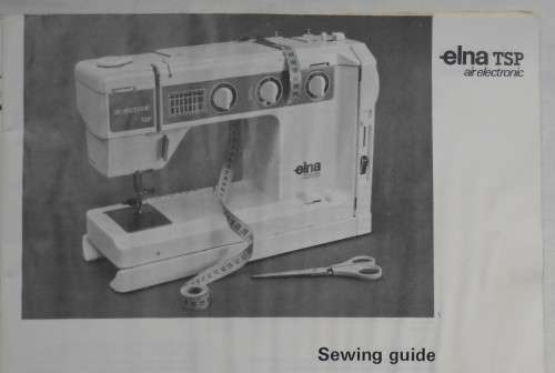 ELNA TSP AIR ELECTRONIC - MACHINE MANUAL