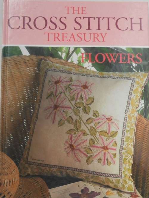 THE CROSS STITCH TREASURY - FLOWERS - 36 PAGE HARDCOVER BOOK