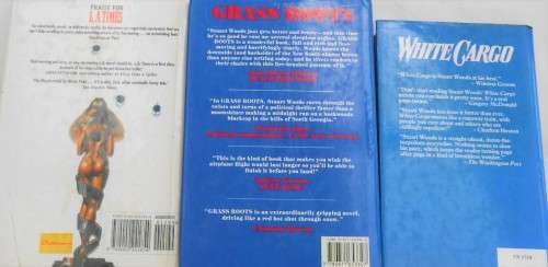 STUART WOODS -WHITE CARGO-GRASS ROOTS-L.A. TIMES-THREE DIFFERENT TITLES -ONE PRICE FOR ALL 3 TITLES