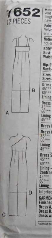 SIMPLICITY 7652 STUNNING FITTED LINED DRESS SIZE N 10-12-14 COMPLETE