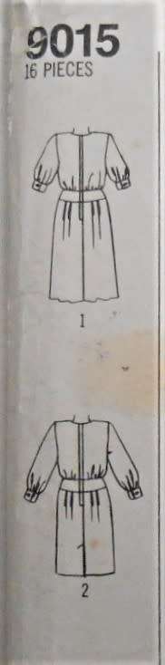 SIMPLICITY 9015 DRESS WITH PLEATED SKIRT SIZE 12 COMPLETE