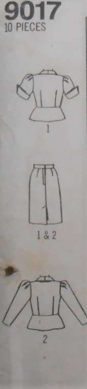 SIMPLICITY 9017 TWO PIECE DRESS SIZE N 10-12-14 COMPLETE