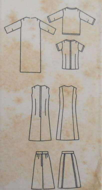VINTAGE BUTTERICK 4037 COAT-JACKET-SKIRT-DRESS-OVERBLOUSE SIZE 14 BUST 34 COMPLETE