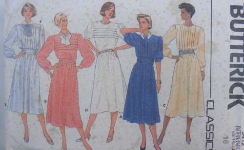 BUTTERICK 3412 DRESS & CUMBERLAND SIZE 16 COMPLETE
