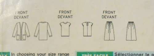 BUTTERICK 5888 JACKET-TOP & SKIRT SIZE L-XL (16-22) COMPLETE