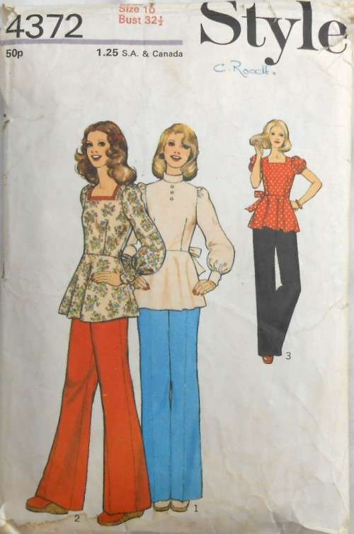 STYLE 4372 TUNIC & PANTS SIZE 10 BUST 32 1/2 - SEE LISTING