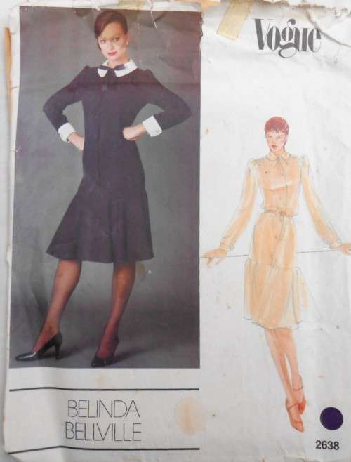 VOGUE 2638 BELINDA BELVILLE  EVENING DRESS SIZE 14 SEE LISTING-ZIPLOC