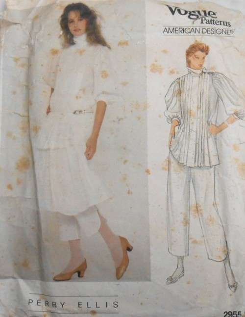 VOGUE 2638 PERRY ELLIS - TOP-SKIRT-PANTS SIZE 10 COMPLETE