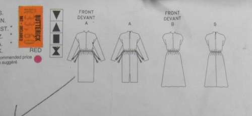 VERY EASY VOGUE 9921 PULLOVER DRESS  SIZE 14-16-18 COMPLETE