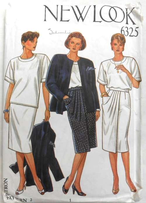 NEW LOOK PATTERNS 6325 SIX SIZES IN ONE  SIZES 8 - 18 COMPLETE-UNCUT-F/FOLDED
