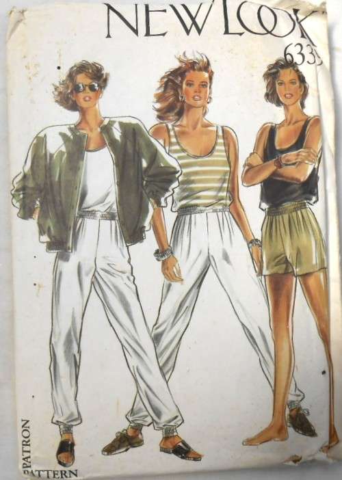 NEW LOOK PATTERNS 6339 TRACKSUIT-TOP-TANK TOP-PANTS- SIZES 8-16 COMPLETE-CUT TO 16