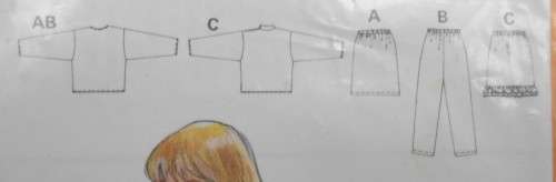BURDA 5337 GIRLS TOP-SKIRT-PANTS SIZE 4-6-8-10 YEARS COMPLETE