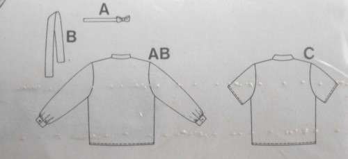 BURDA 6197 GIRLS SHIRTS SIZE 2-3-4-6-7-10 YEARS COMPLETE-UNCUT-F/FOLDED-SEALED