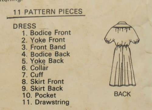 BUTTERICK 6393 VERY LOOSE FITTING DRESS SIZE 12 COMPLETE