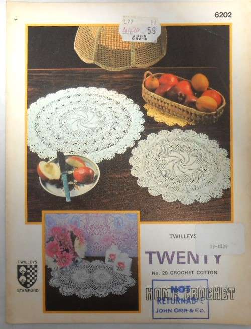 TWILLEY 6202 CROCHET ROUND & OVAL MATS