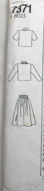 SIMPLICITY 7371 TWO PIECE DRESS SIZE N5 10-18 COMPLETE