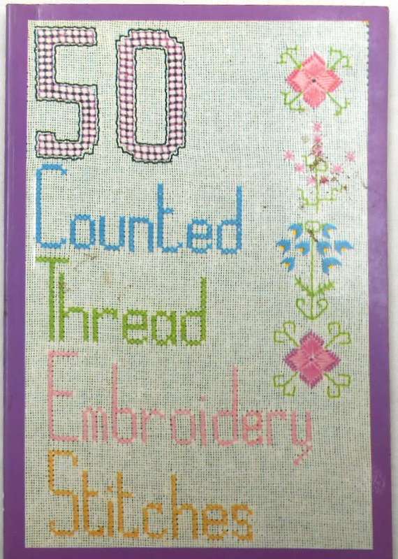 50 COUNTED THREAD EMBROIDERY STITCHES - DELOS - 84  A5 SOFT COVER PAGES