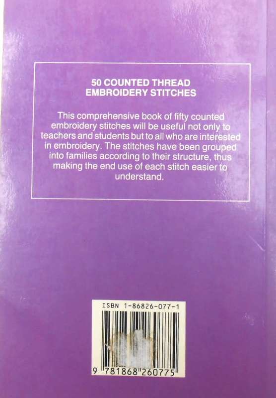 50 COUNTED THREAD EMBROIDERY STITCHES - DELOS - 84  A5 SOFT COVER PAGES