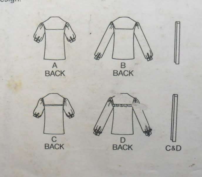 BUTTERICK 4220 LOOSE FITTING BLOUSE SIZE 14 COMPLETE-UNCUT-F/FOLDED-ZIPLOC