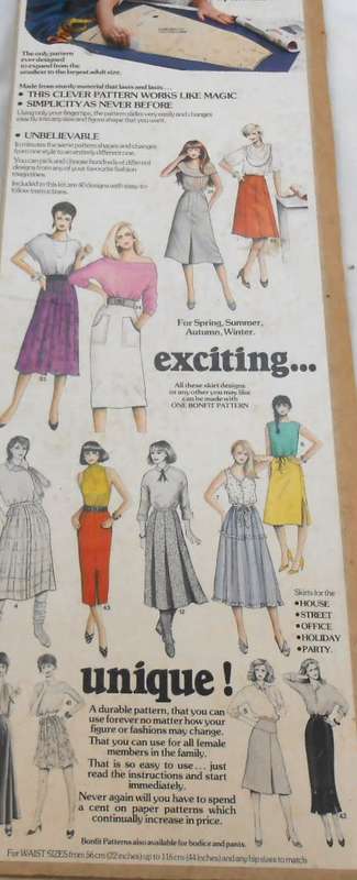 BONFIT SKIRT-BOXED WITH PATTERN & INSTRUCTIONS TO MAKE A SELECTION OF SKIRTS