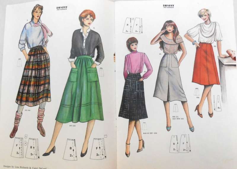 BONFIT SKIRT-BOXED WITH PATTERN & INSTRUCTIONS TO MAKE A SELECTION OF SKIRTS