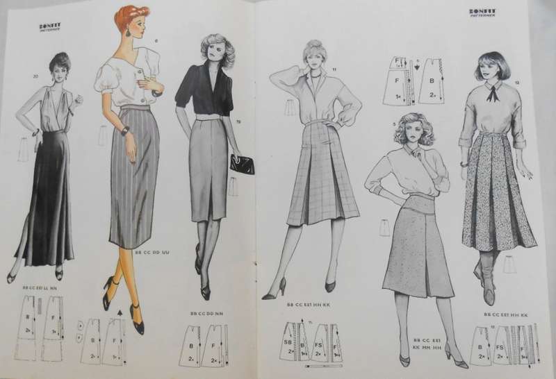 BONFIT SKIRT-BOXED WITH PATTERN & INSTRUCTIONS TO MAKE A SELECTION OF SKIRTS