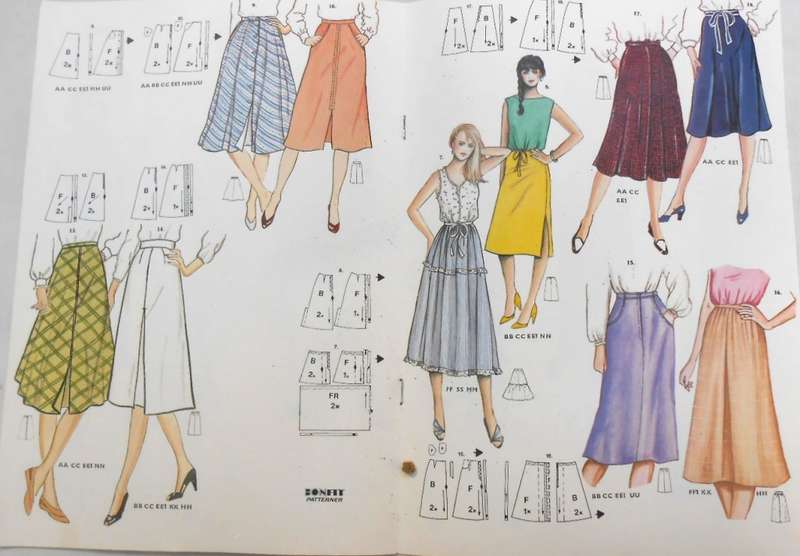 BONFIT SKIRT-BOXED WITH PATTERN & INSTRUCTIONS TO MAKE A SELECTION OF SKIRTS