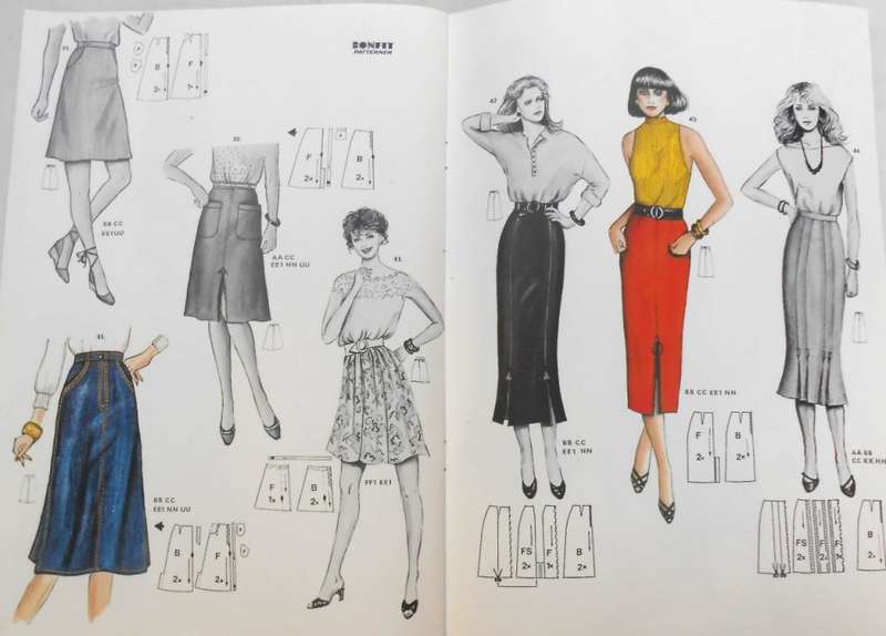 BONFIT SKIRT-BOXED WITH PATTERN & INSTRUCTIONS TO MAKE A SELECTION OF SKIRTS
