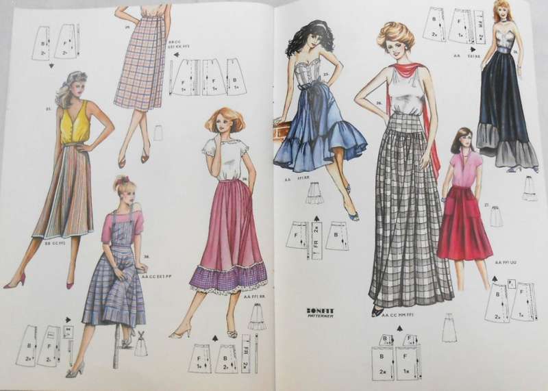 BONFIT SKIRT-BOXED WITH PATTERN & INSTRUCTIONS TO MAKE A SELECTION OF SKIRTS
