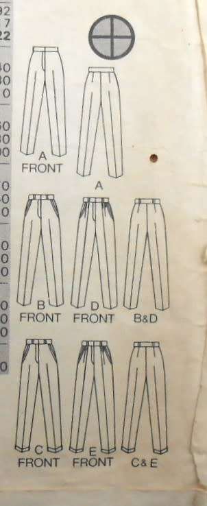 BUTTERICK 4704 SET OF PANTS SIZE 12-14-16 SEE LISTING