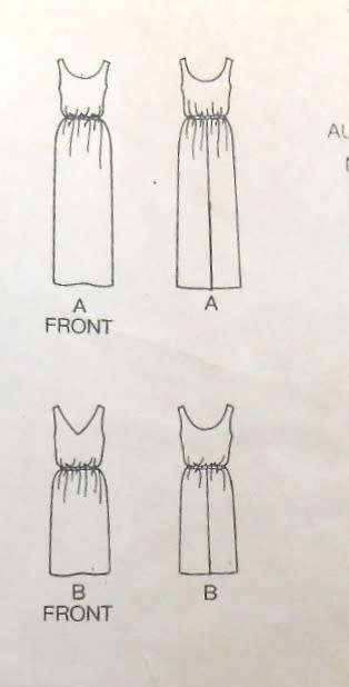 BUTTERICK 4742 SEMI FITTED EVENING DRESS SIZE 12-14-16 COMPLETE- CUT TO 14/16