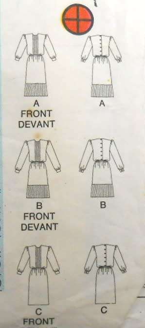 BUTTERICK 4787 LOOSE FITTING DRESS SIZE 12 COMPLETE