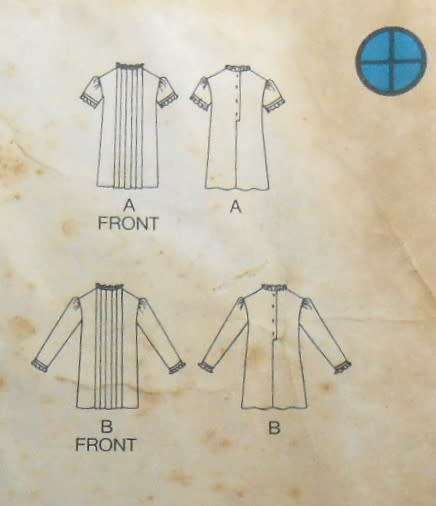 BUTTERICK 4879 TODDLERS DRESS SIZE 2 YEARS COMPLETE