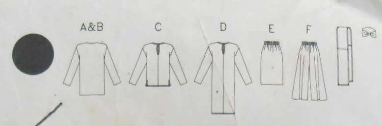 BUTTERICK 4996 JACKET-DRESS-TOP-SKIRT-CULOTTES-SASH-HEADBAND SIZE XS-S-M (CUT TO M 12-14) COMPLETE