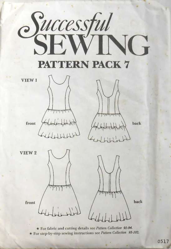 SUCCESSFUL SEWING  PATTERN PACK 7 DRESSES WITH FRILL SKIRT 8 - 18 COMPLETE-UNCUT-F/FOLDED