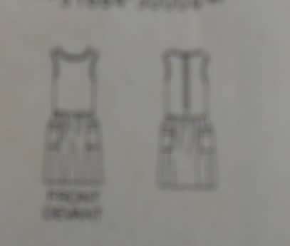 BUTTERICK 5312 SEMI FITTED PINAFORE - SIZE 6-8-10 COMPLETE-CUT TO 10