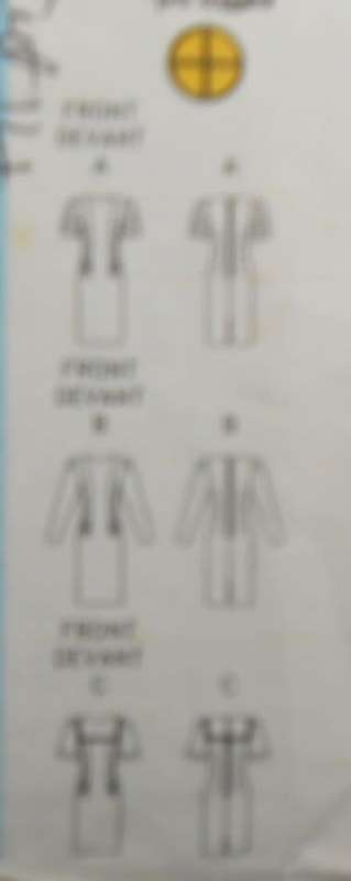 BUTTERICK 5312 LOOSE FITTED STRAIGHT DRESS - SIZE 12-14-16 COMPLETE-CUT TO 14