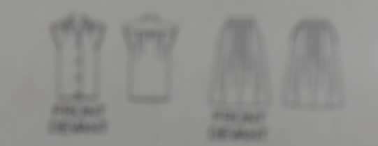BUTTERICK 5383 TOP & SKIRT SIZE 14-16-18 COMPLETE-CUT TO 14 TOP & 18-SKIRT-ZIPLOC