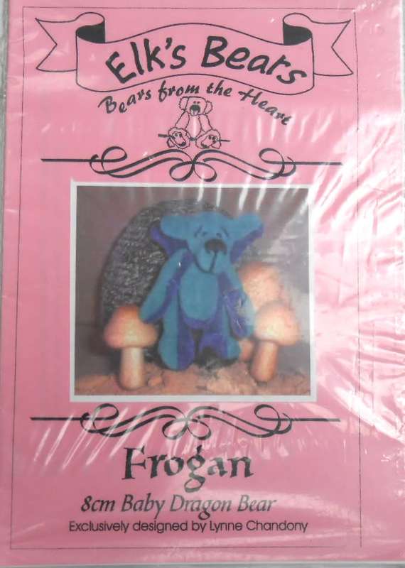 FROGAN  - 8 CM DRAGON BEAR - ELK`S BEARS - PATTERN ONLY
