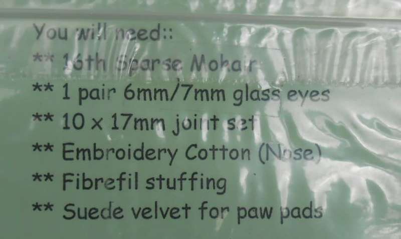DAWG - 14 CM  BEAR - ELK`S BEARS - PATTERN ONLY