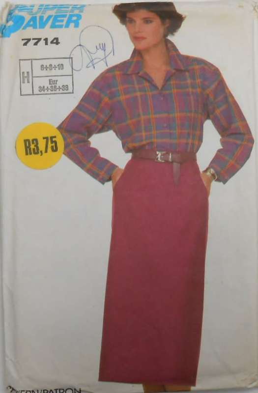SIMPLICITY 7714 SKIRT SIZE 6-8-10 ONLY SKIRT SUPPLIED