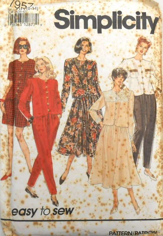 SIMPLICITY 7957 PANTS-SHORTS-SKIRT-TOP SIZE 8-14- COMPLETE-UNCUT-F/FOLDED
