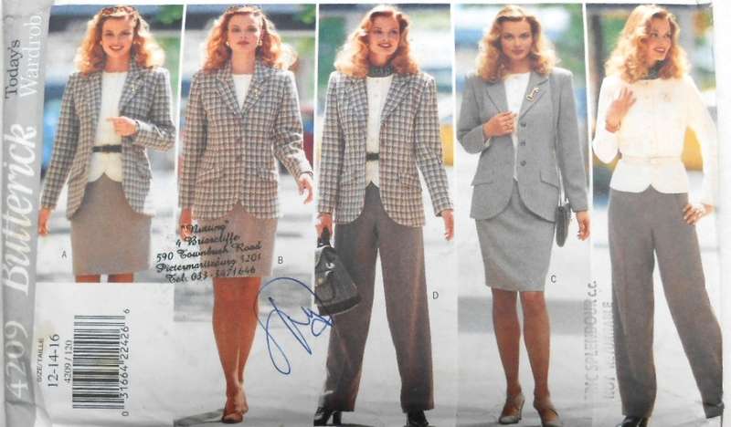 BUTTERICK 4209 GIRLS JACKET-TOP-SKIRT-PANTS SIZE 12-14-16 SEE LISTING