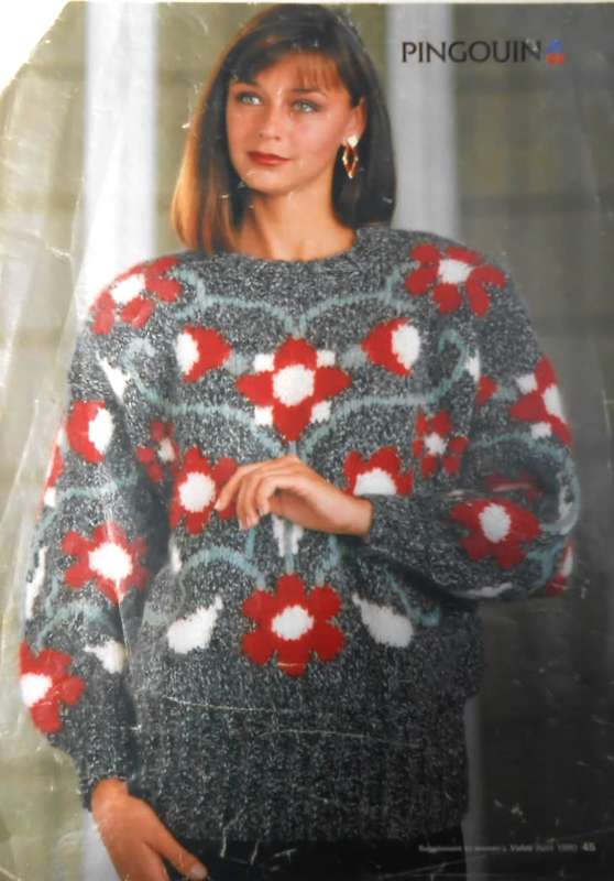 PINGOUIN SWEATER `IT`S A CHALLENGE - SIZES 97 cm - 107 cm BUST