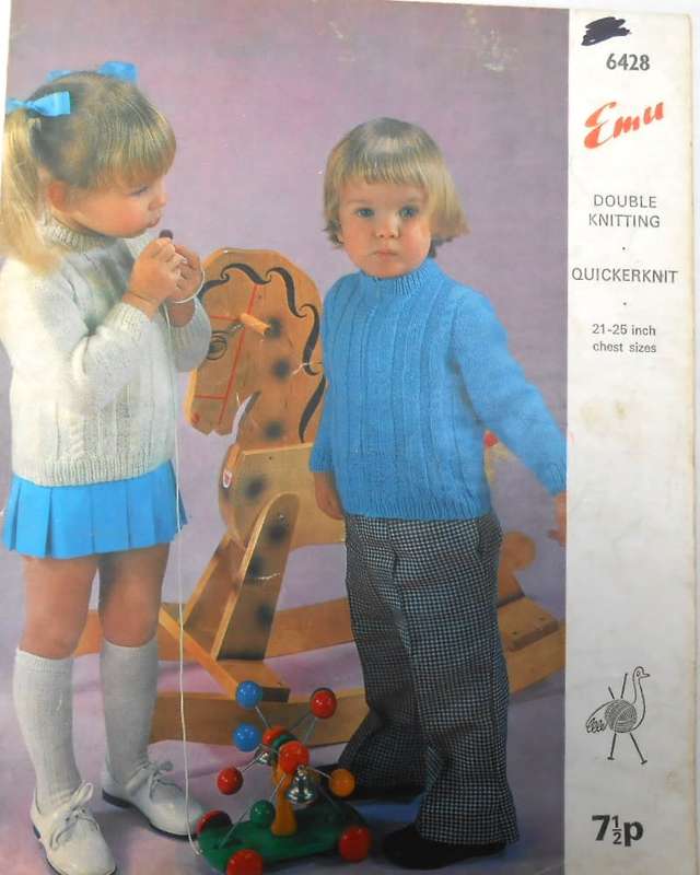 EMU 6428 JUMPER & CARDIGAN sizes 21 - 25`