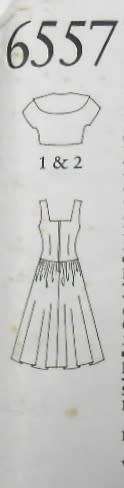 NEW LOOK PATTERNS 6557 DRESS WITH SWEETHEART NECKLINE 6-18 COMPLETE-CUT TO 18