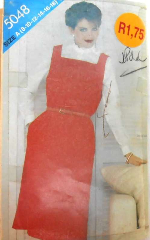 BUTTERICK 5048 VERY LOOSE PINAFORE SIZE 6-8-10-12-14-16-18 COMPLETE-ZIPLOC