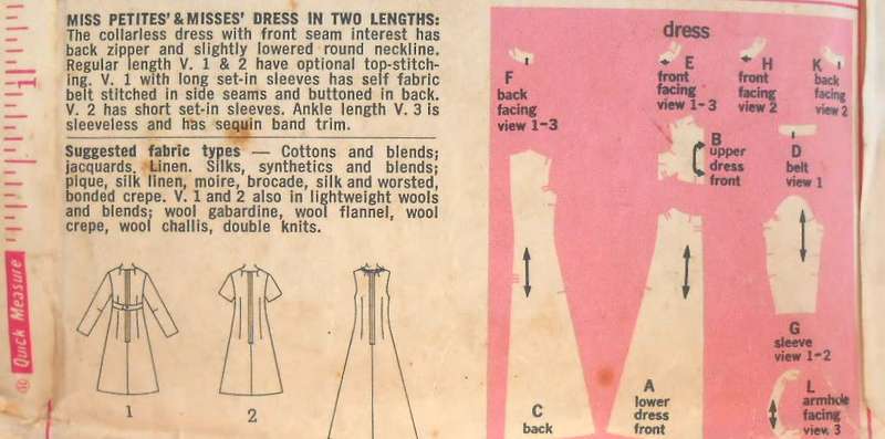 SIMPLICITY 8498 DESIGNER FASHION DRESS SIZE 10 BUST 32 1/2 COMPLETE-ZIPLOC