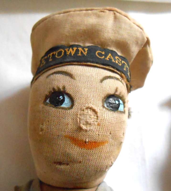 FOUR  UNION CASTLE SOUVENIR DOLLS  WITH AGE RELATED MARKS-SOLD TOGETHER